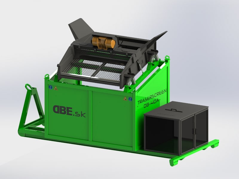 Output 15-38 tons/time
Tragt bredde 2100 mm
Sorteringsareal 2,25 m2