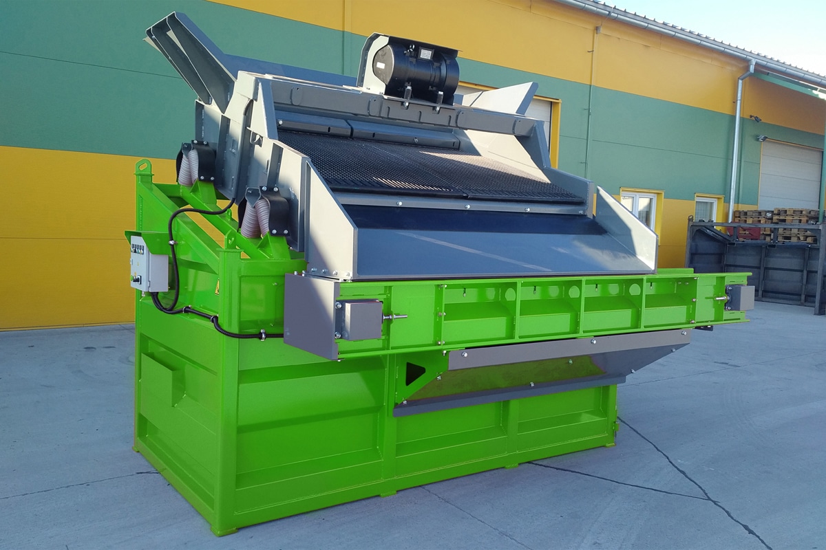 Output 18-60 tons/time
Tragt bredde 2650 mm
Sorteringsareal 3 m2